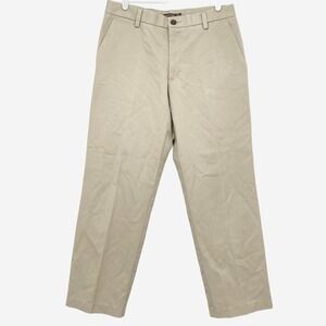 Dockers Men's Khaki Pants Size 32x30 Classic Fit Straight Leg Stretch Flat Front